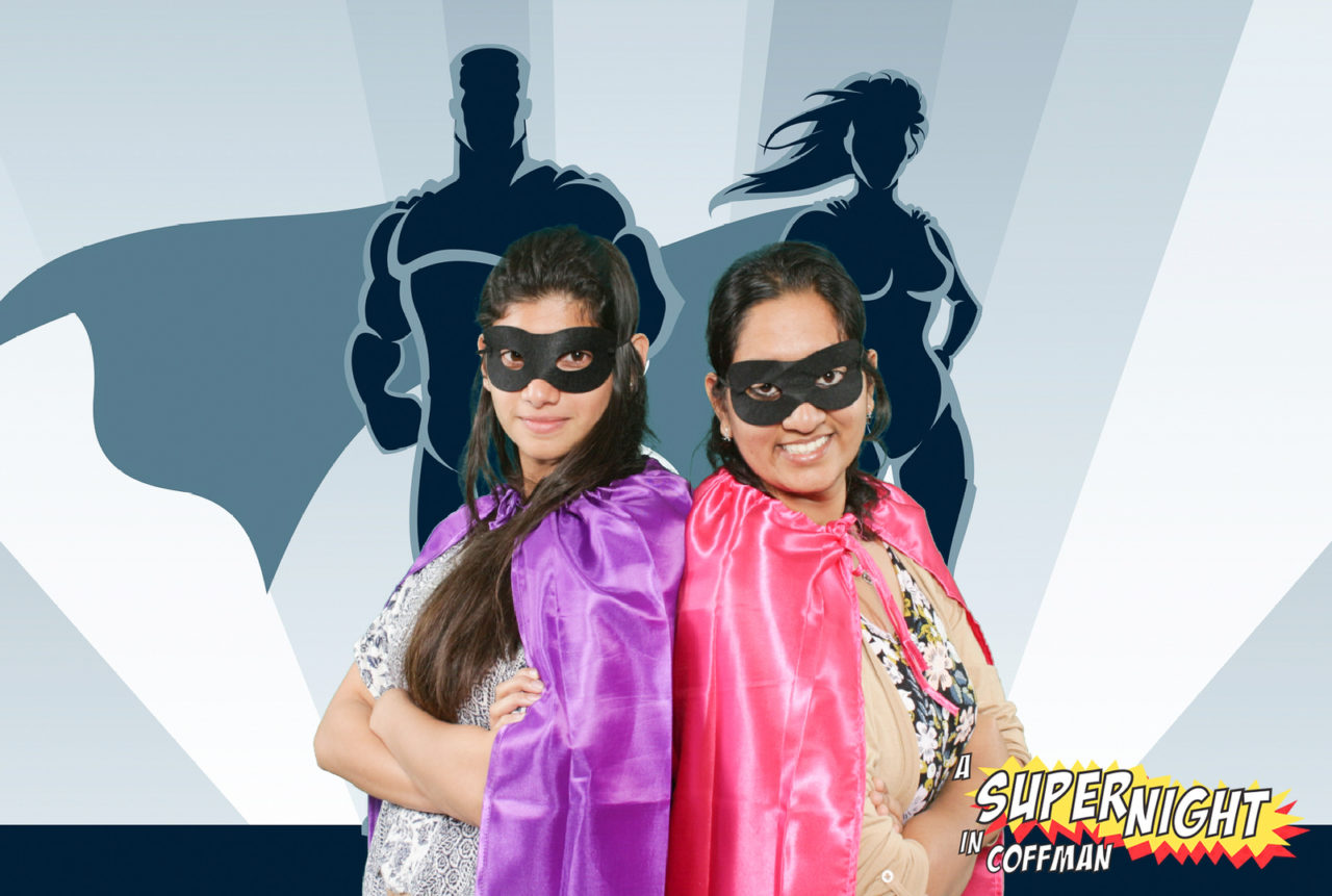 Super Hero theme photobooth, University of Minnesota