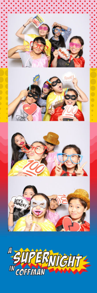 Super Hero theme photobooth, University of Minnesota