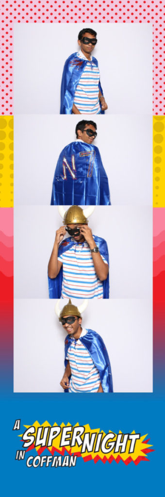 Super Hero theme photobooth, University of Minnesota