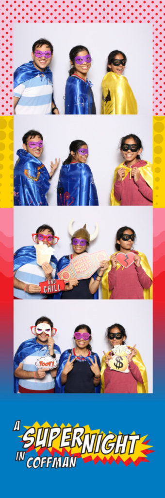 Super Hero theme photobooth, University of Minnesota