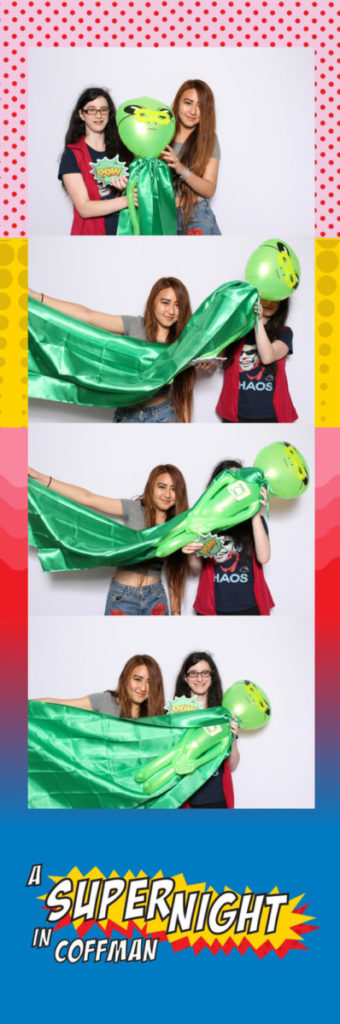 Super Hero theme photobooth, University of Minnesota