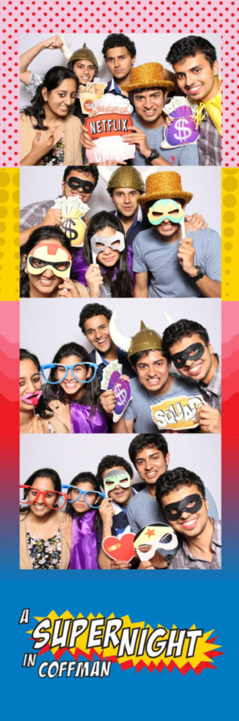 Super Hero theme photobooth, University of Minnesota