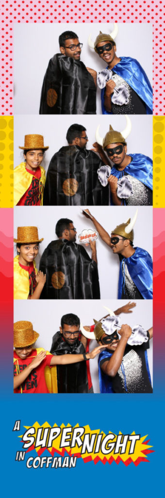 Super Hero theme photobooth, University of Minnesota