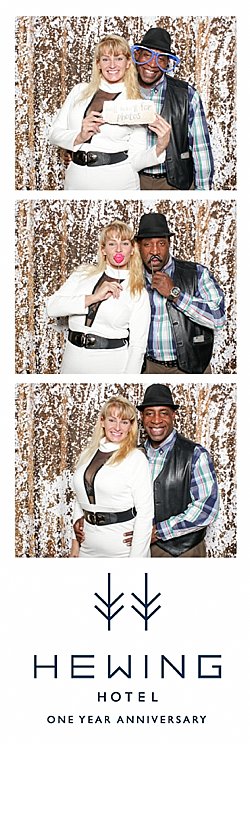 Open style photo booth rental