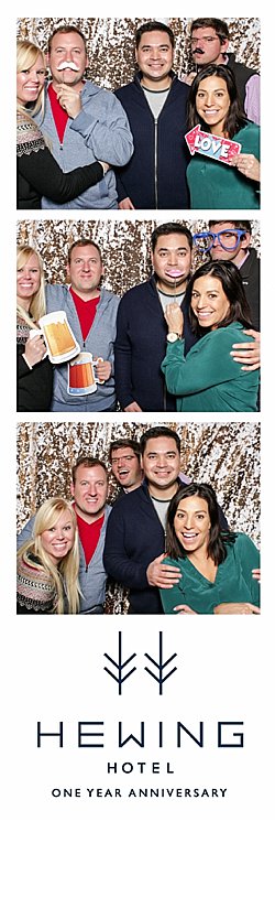 Open style photo booth rental