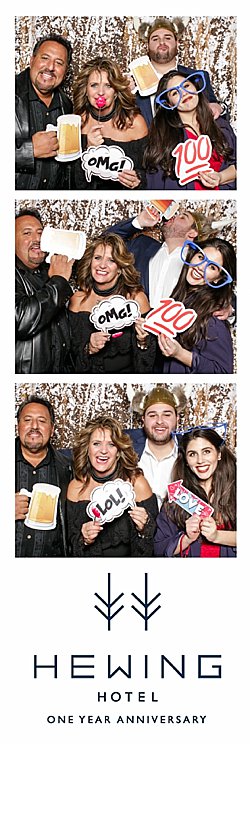 Open style photo booth rental