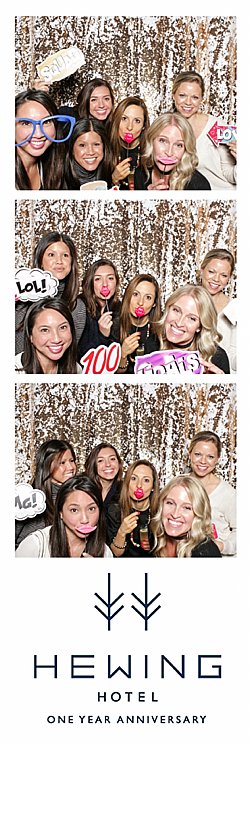Open style photo booth rental