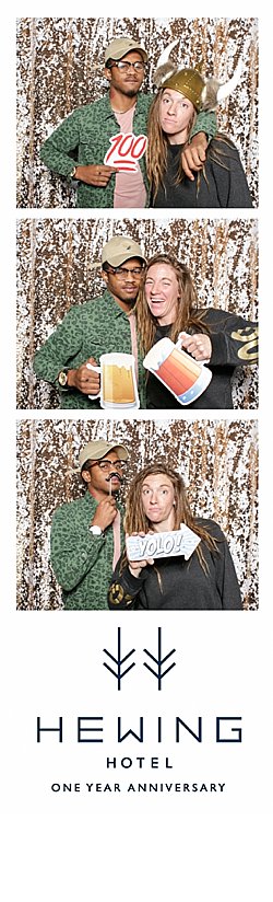 Open style photo booth rental