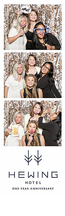 Open style photo booth rental