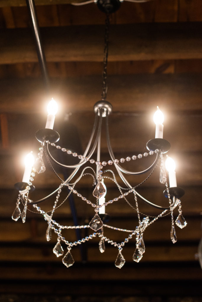 A chandelier 