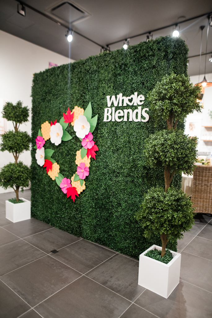 Green backdrop wall