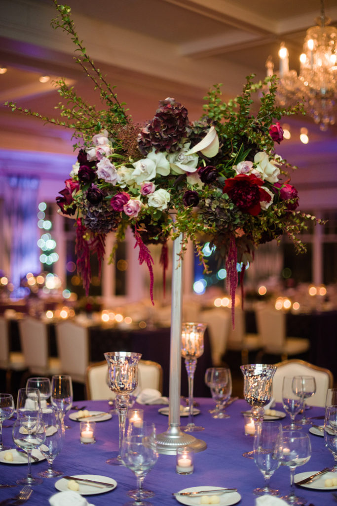 A centerpiece of a table
