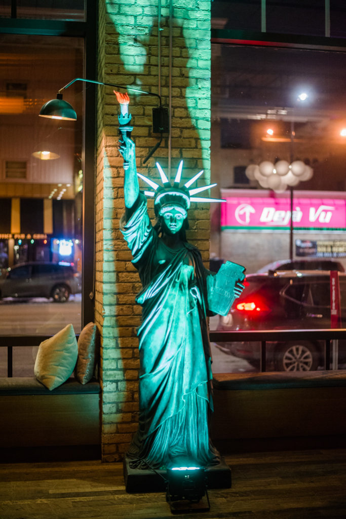 Small statue of Liberty