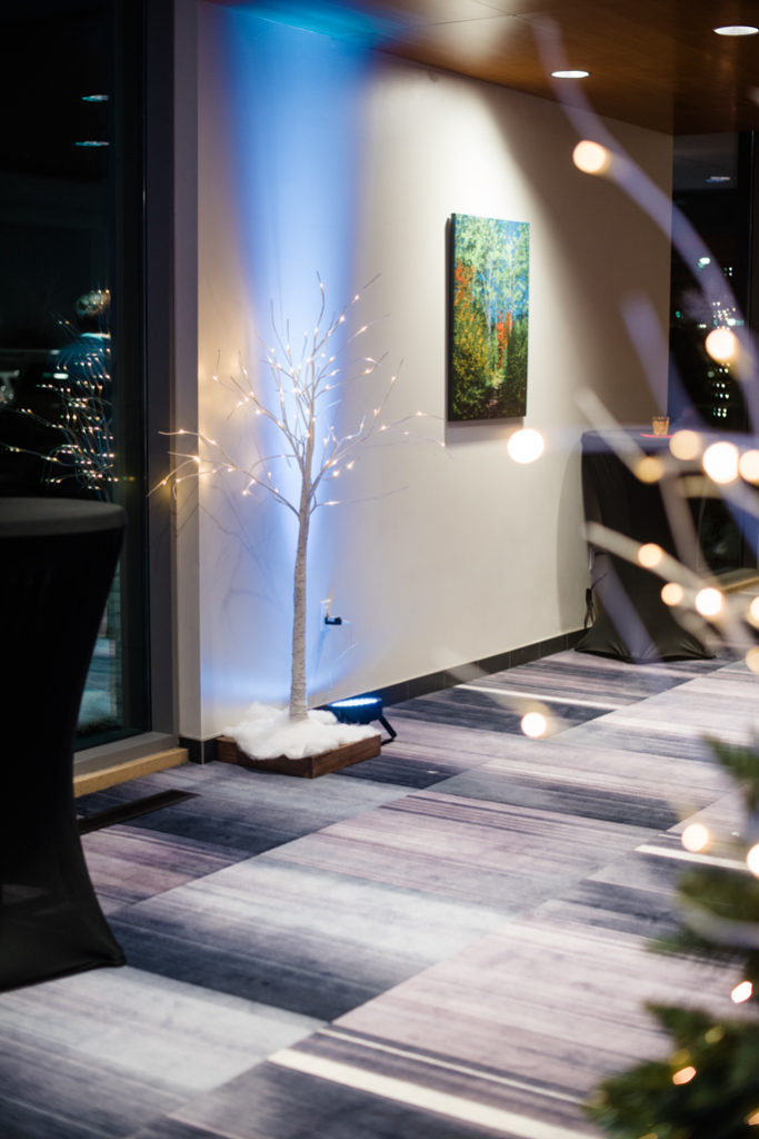 Decorated hallway