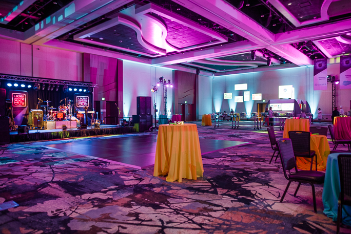 Colorfully decorated room