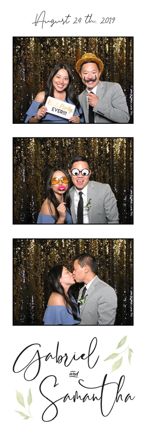 Couple posing for photos