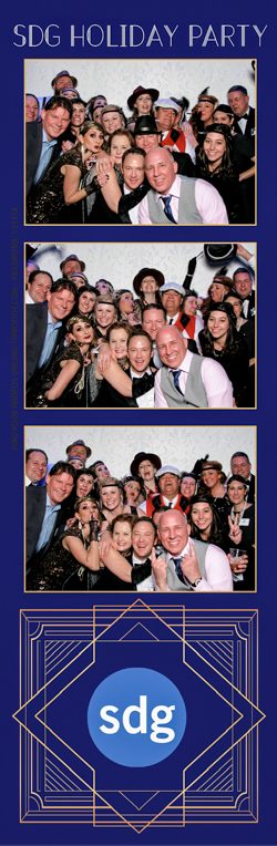 A group of people posing for photos