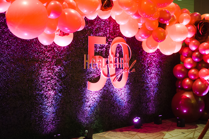 HeartLink Gala Ballon backdrop 