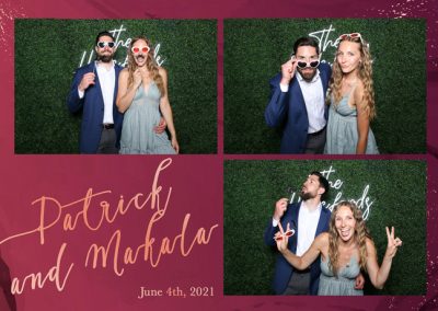 Three photos of a couple