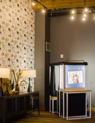 Traditional enclosed photo booth