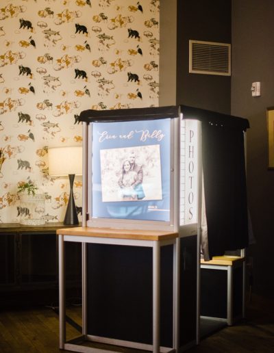 Traditional enclosed photo booth rental