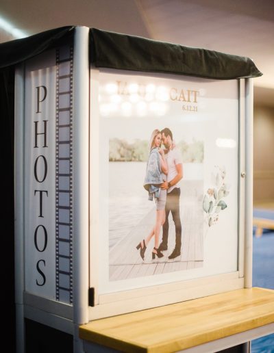 Customized vintage photo booth