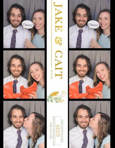 Photo strip with a couple