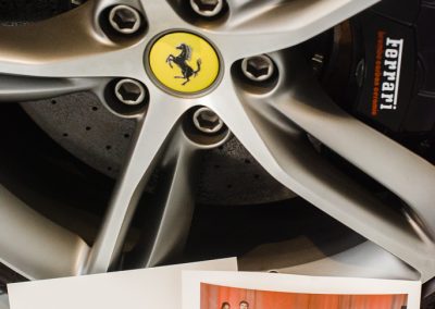 photos by a car tire