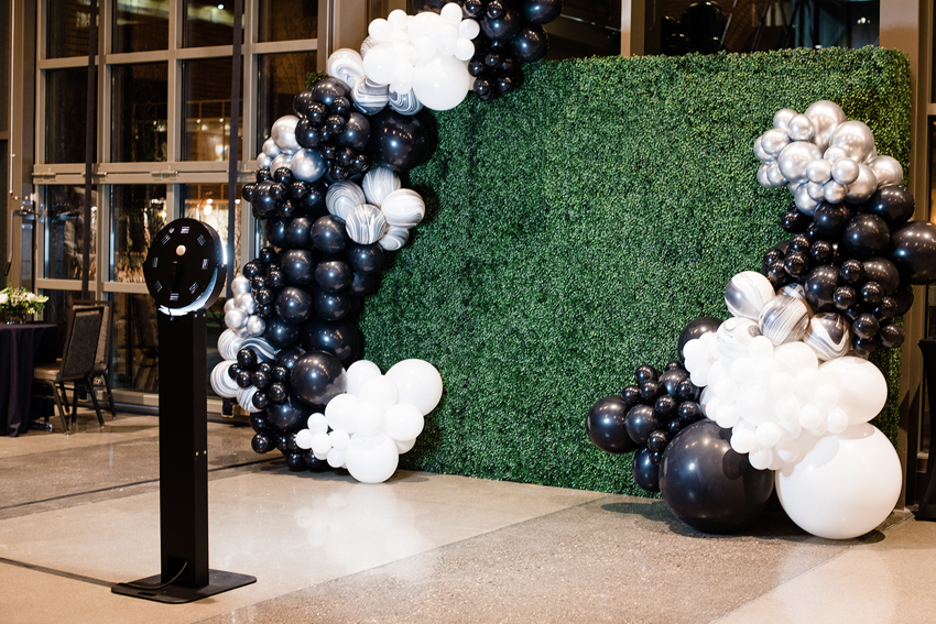 Boomerang photo booth set up at a Minneapolis event