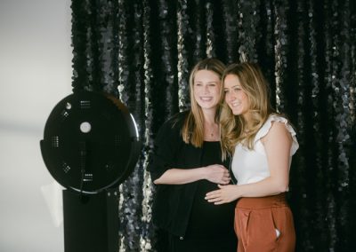 Two women taking a Boomerang vieo