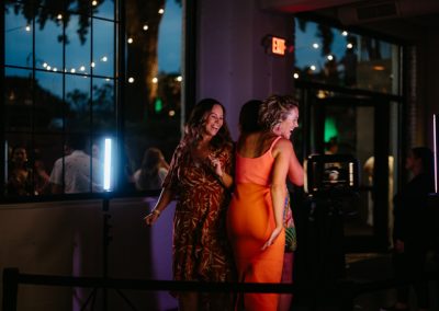 Women smiling