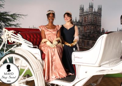 A couple in a carriage