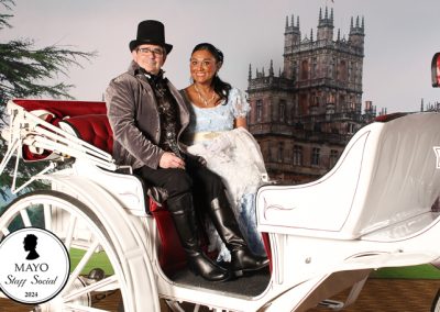 People in a carriage