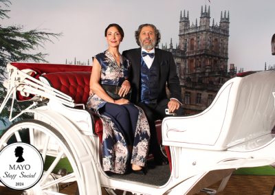 A couple in a carriage
