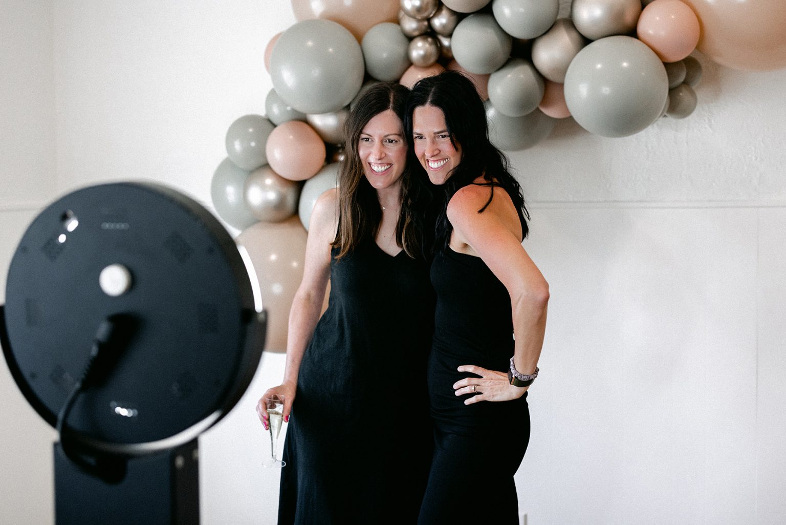 Digital photo booth making looping boomerang videos in Minneapolis