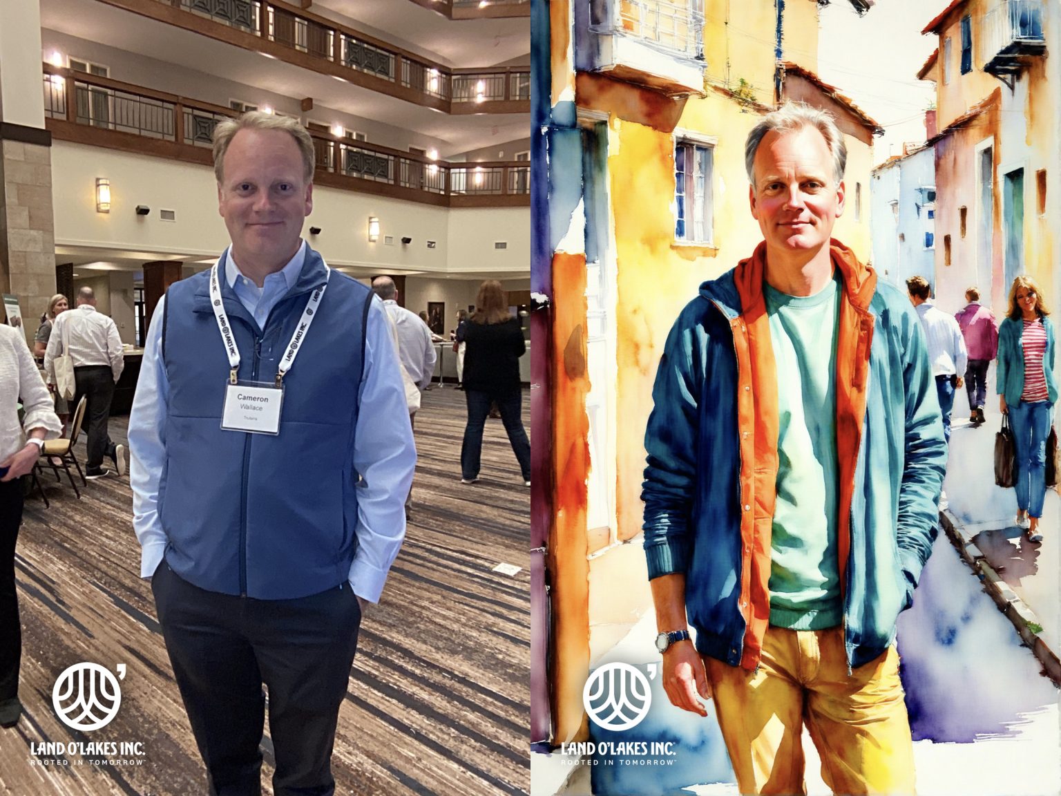 AI photo booth sample portrait generated at a Minneapolis event
