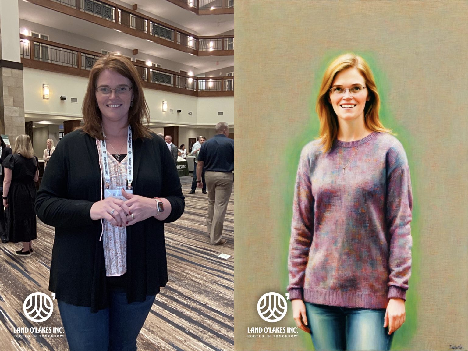 AI photo booth sample portrait generated at a Minneapolis event