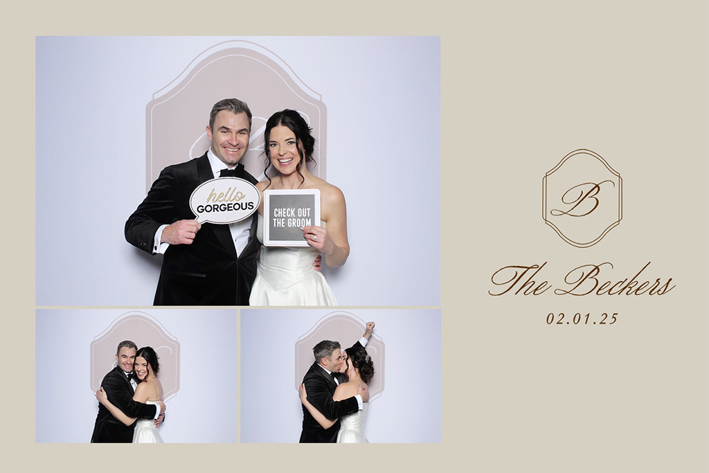 Wedding 4x6 print with three photos
