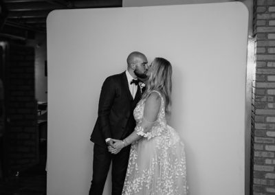 BPhoto booth at a wedding