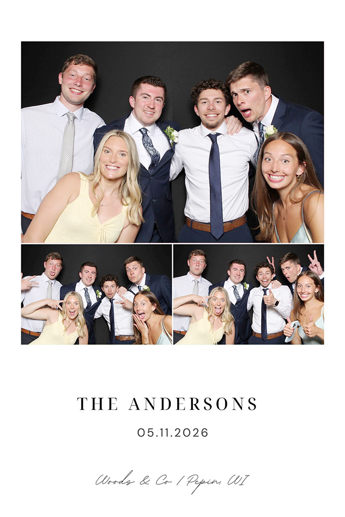 Wedding 4x6 print with three photos
