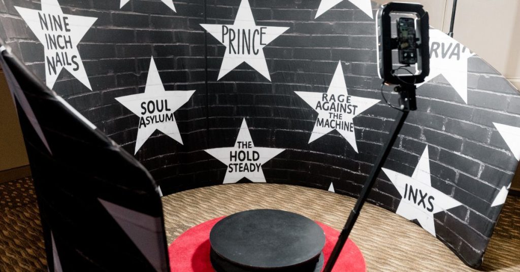 360 photo booth at a corporate event in Minneapolis