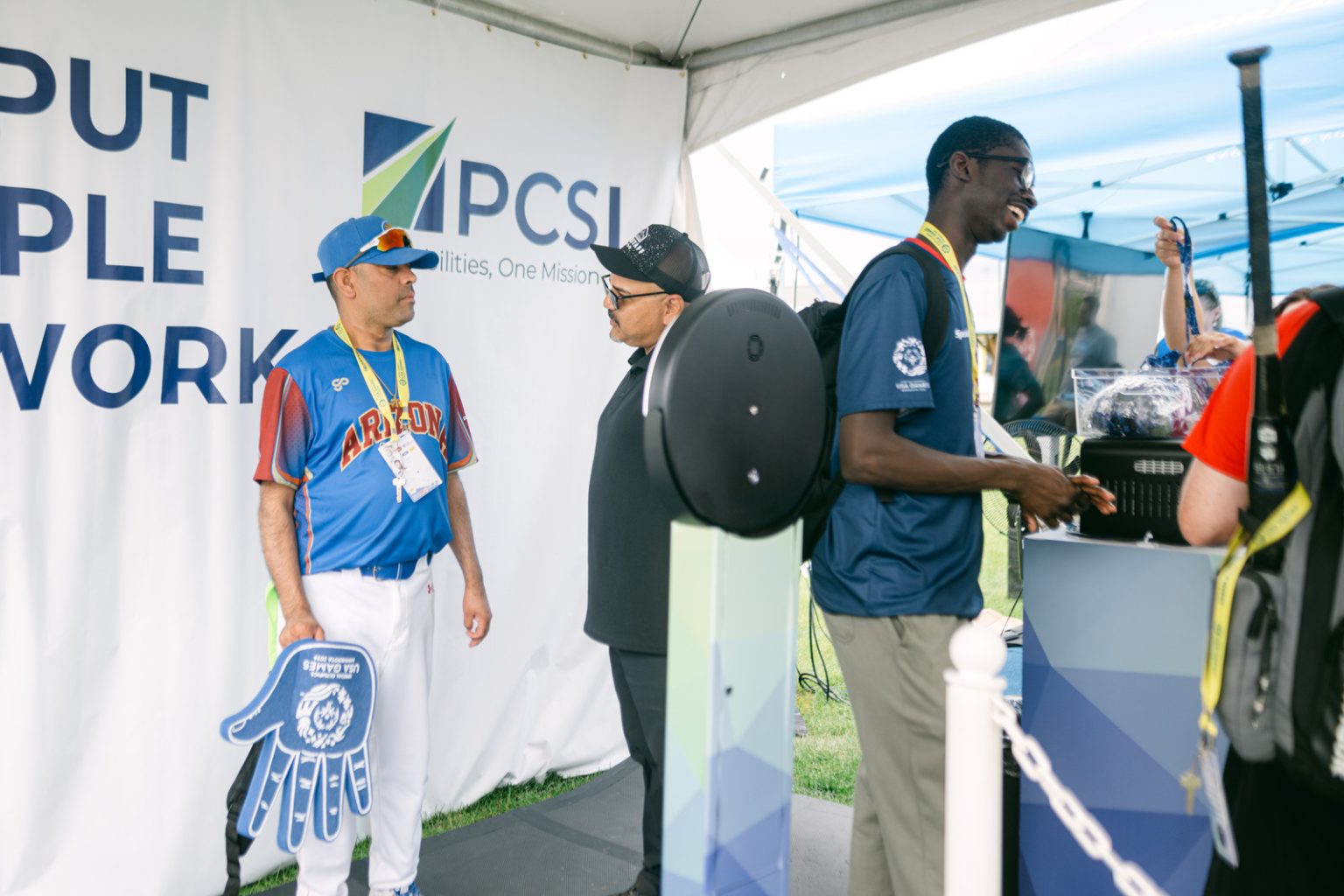 Corporate branded photo booth activation for PCSI in Minneapolis