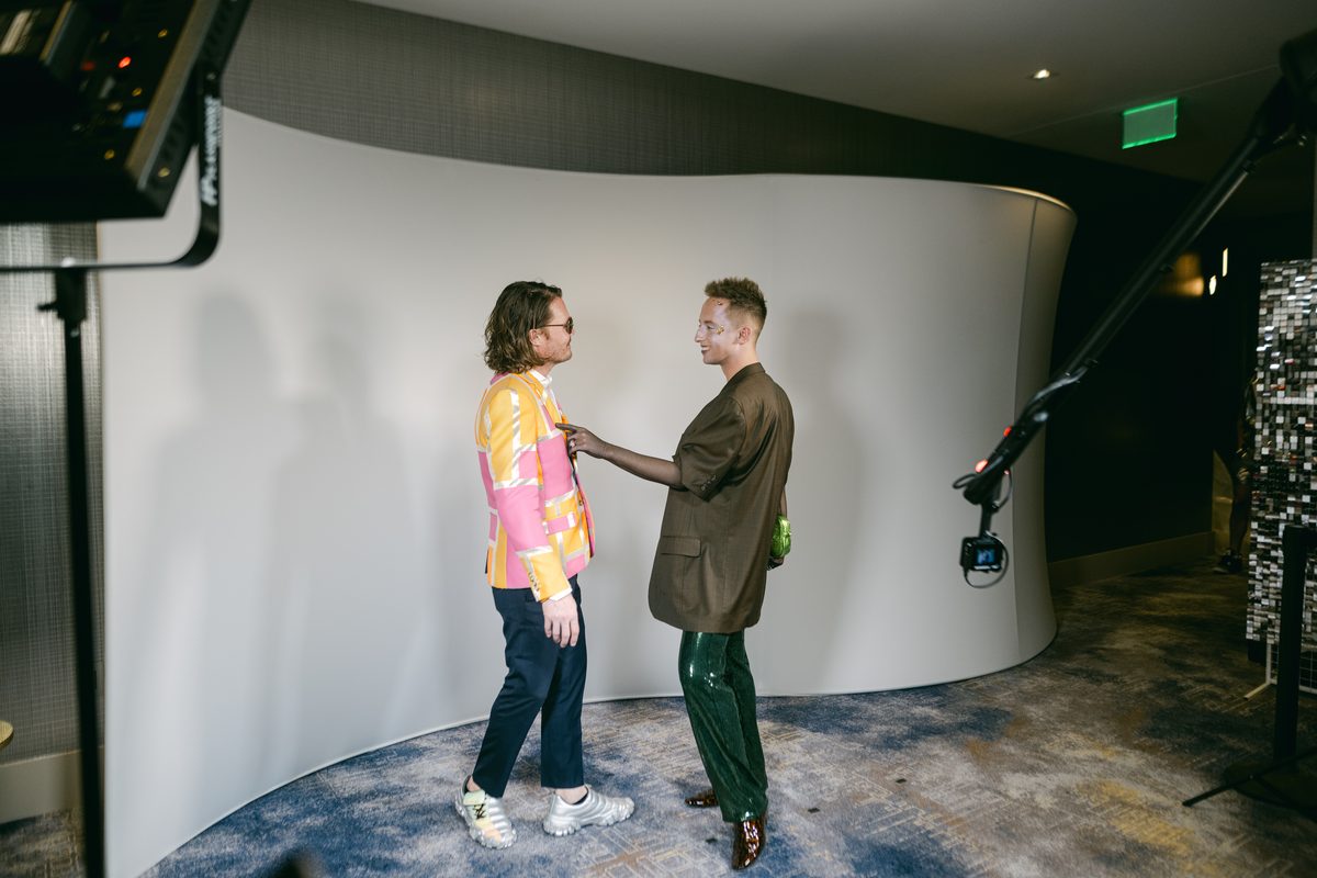 Glambot video booth guests at a brand activation in Minneapolis