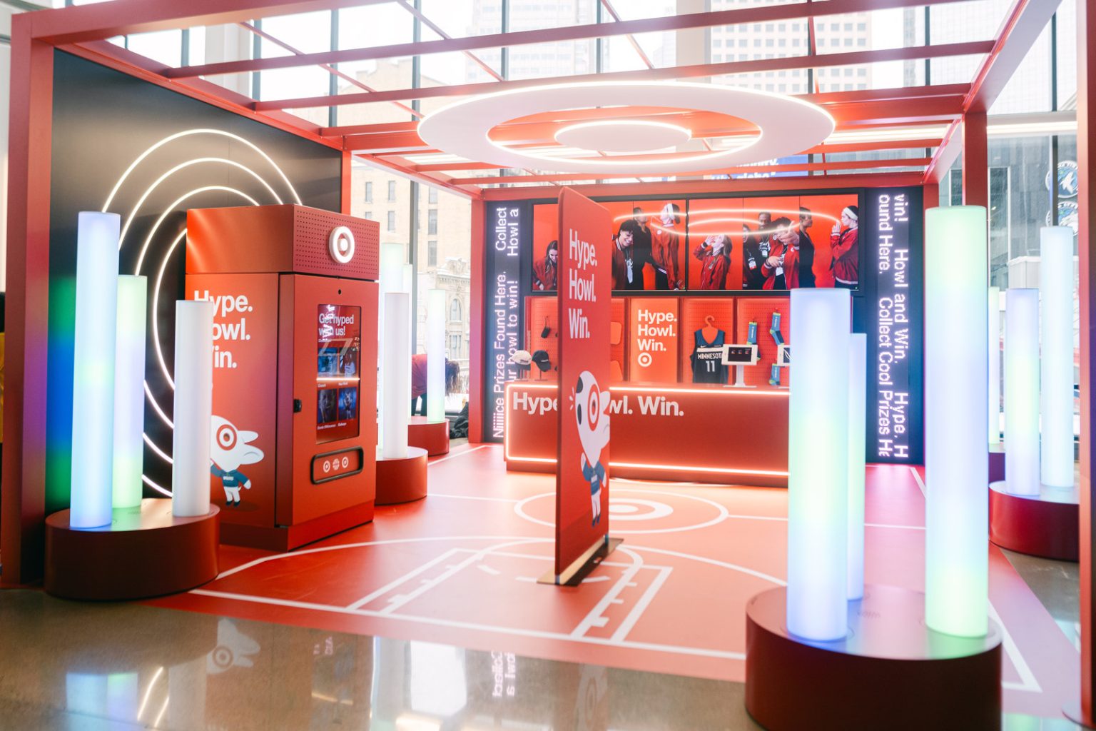 Target and Timberwolves brand activation photo booth in Minneapolis