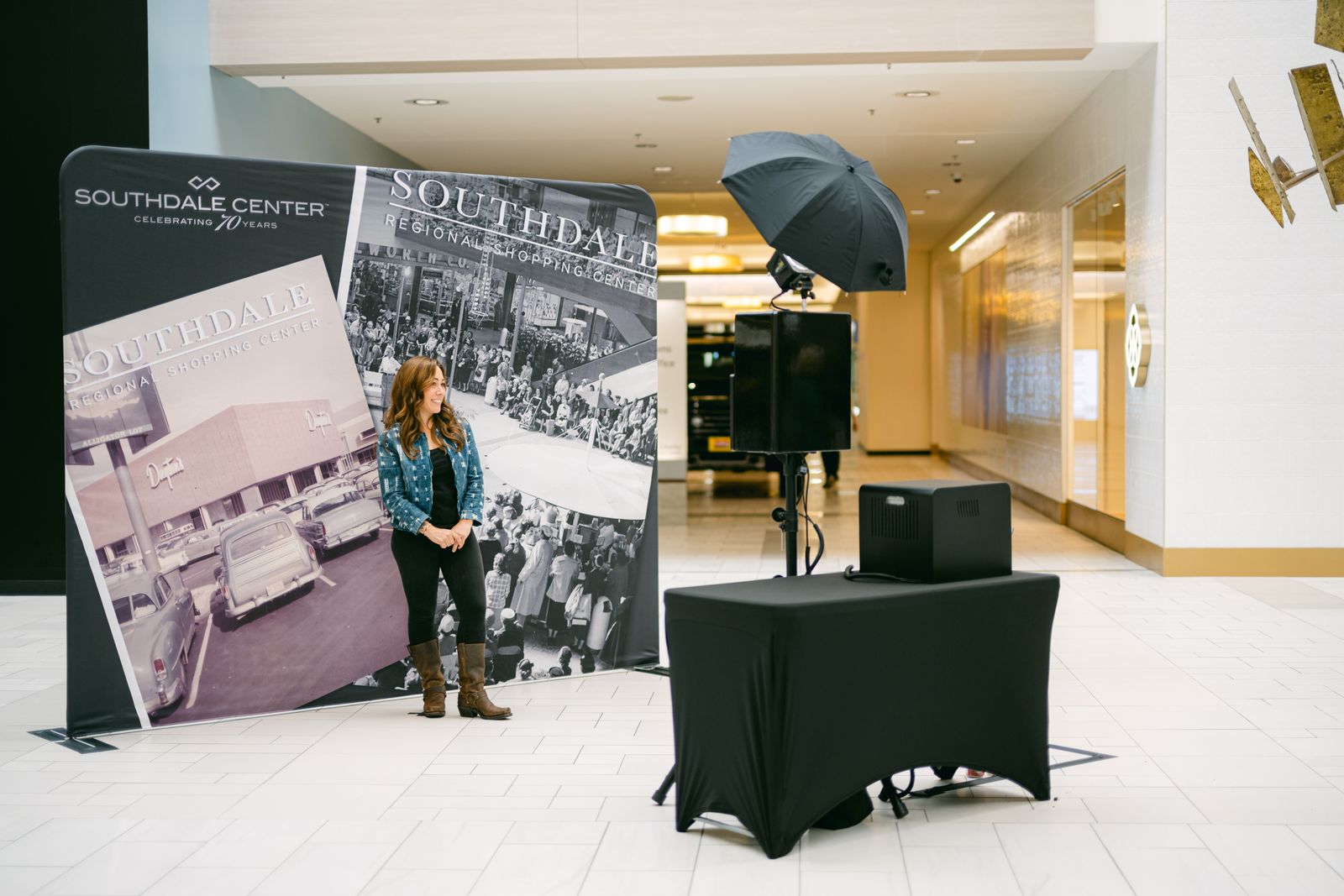 Grand opening photo booth southdale center by Time Into Pixels