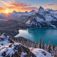 Green screen photo booth background option: mountains