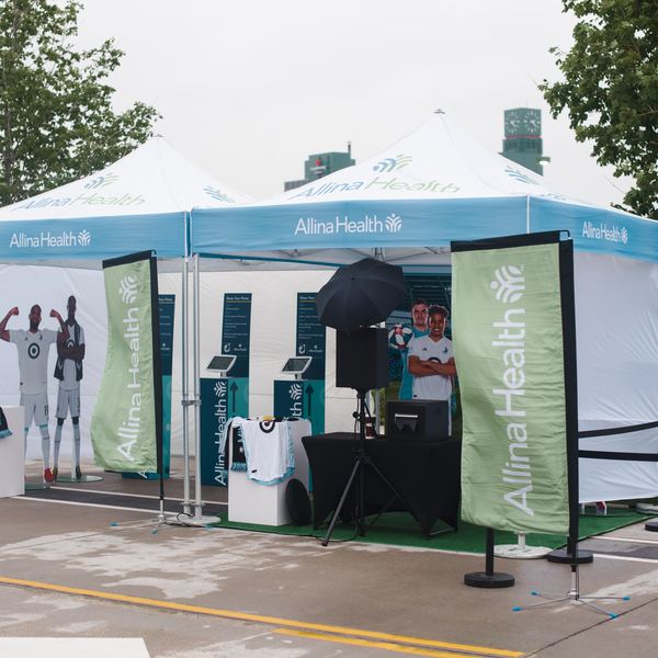 Outdoor photo booth tent activation by Time Into Pixels