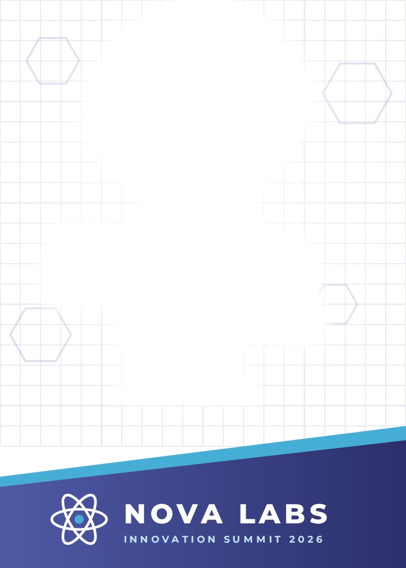 Blank Sketch Bot card template with a branded nova logo band