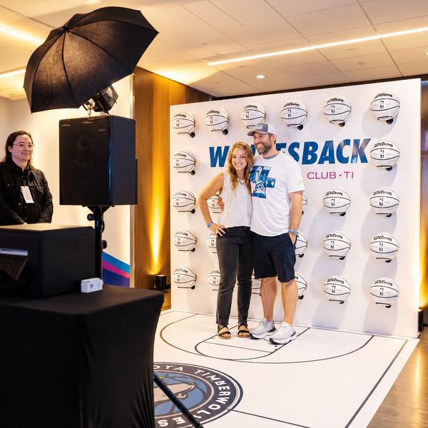 Step and repeat photo booth event by Time Into Pixels
